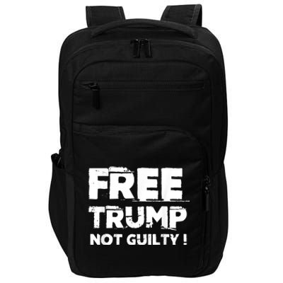 Free Trump Not Guilty Impact Tech Backpack