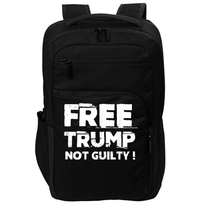 Free Trump Not Guilty Impact Tech Backpack