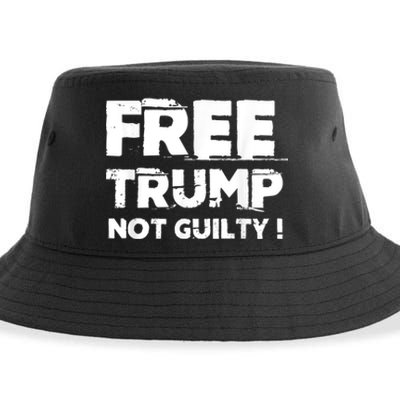 Free Trump Not Guilty Sustainable Bucket Hat