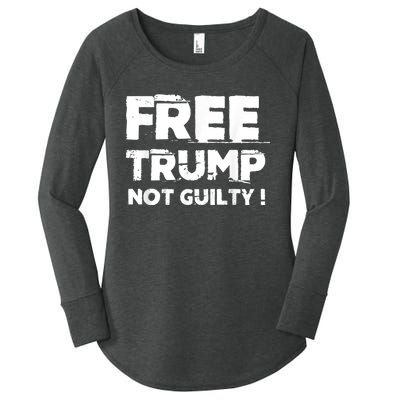 Free Trump Not Guilty Women's Perfect Tri Tunic Long Sleeve Shirt