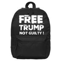 Free Trump Not Guilty 16 in Basic Backpack