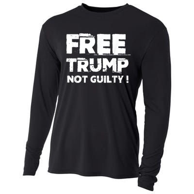 Free Trump Not Guilty Cooling Performance Long Sleeve Crew