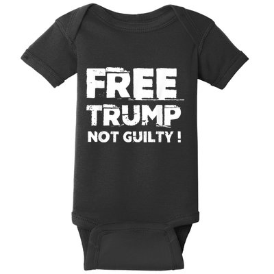 Free Trump Not Guilty Baby Bodysuit