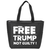 Free Trump Not Guilty Zip Tote Bag