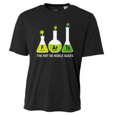 Farts The Not So Noble Gases Funny Chemistry Cooling Performance Crew T-Shirt