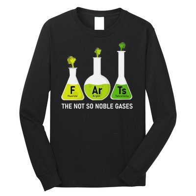 Farts The Not So Noble Gases Funny Chemistry Long Sleeve Shirt