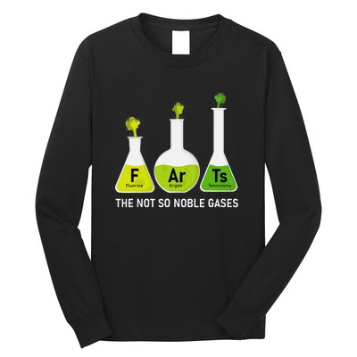 Farts The Not So Noble Gases Funny Chemistry Long Sleeve Shirt