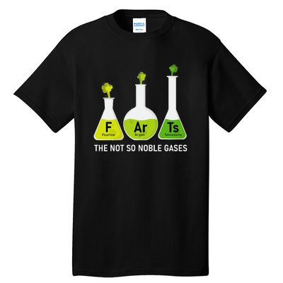 Farts The Not So Noble Gases Funny Chemistry Tall T-Shirt