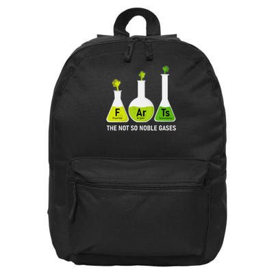 Farts The Not So Noble Gases Funny Chemistry 16 in Basic Backpack