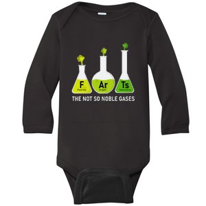 Farts The Not So Noble Gases Funny Chemistry Baby Long Sleeve Bodysuit