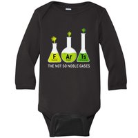 Farts The Not So Noble Gases Funny Chemistry Baby Long Sleeve Bodysuit