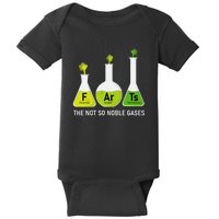 Farts The Not So Noble Gases Funny Chemistry Baby Bodysuit