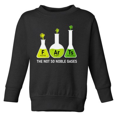 Farts The Not So Noble Gases Funny Chemistry Toddler Sweatshirt