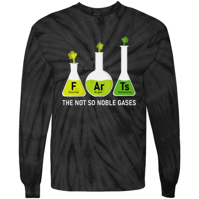 Farts The Not So Noble Gases Funny Chemistry Tie-Dye Long Sleeve Shirt