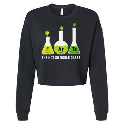 Farts The Not So Noble Gases Funny Chemistry Cropped Pullover Crew