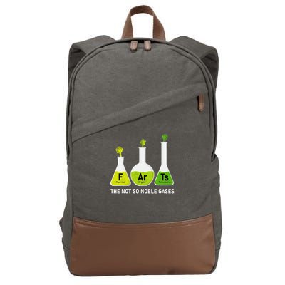 Farts The Not So Noble Gases Funny Chemistry Cotton Canvas Backpack