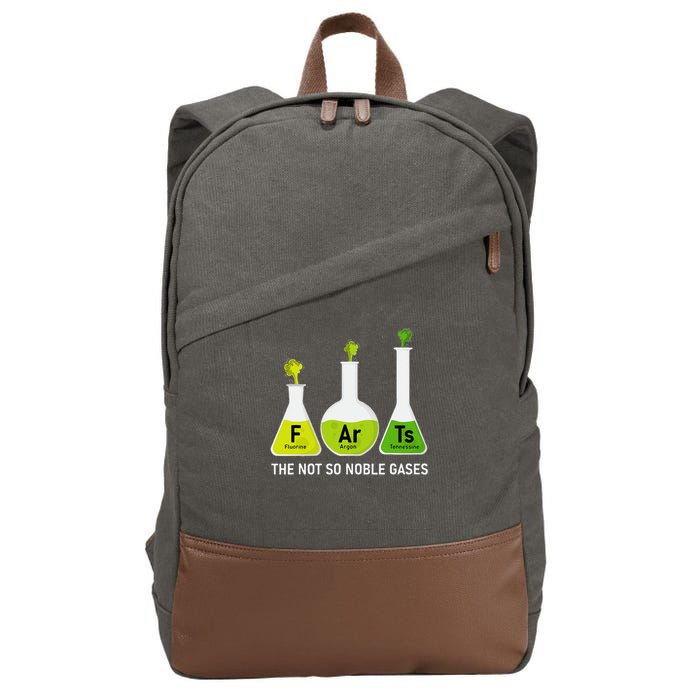 Farts The Not So Noble Gases Funny Chemistry Cotton Canvas Backpack