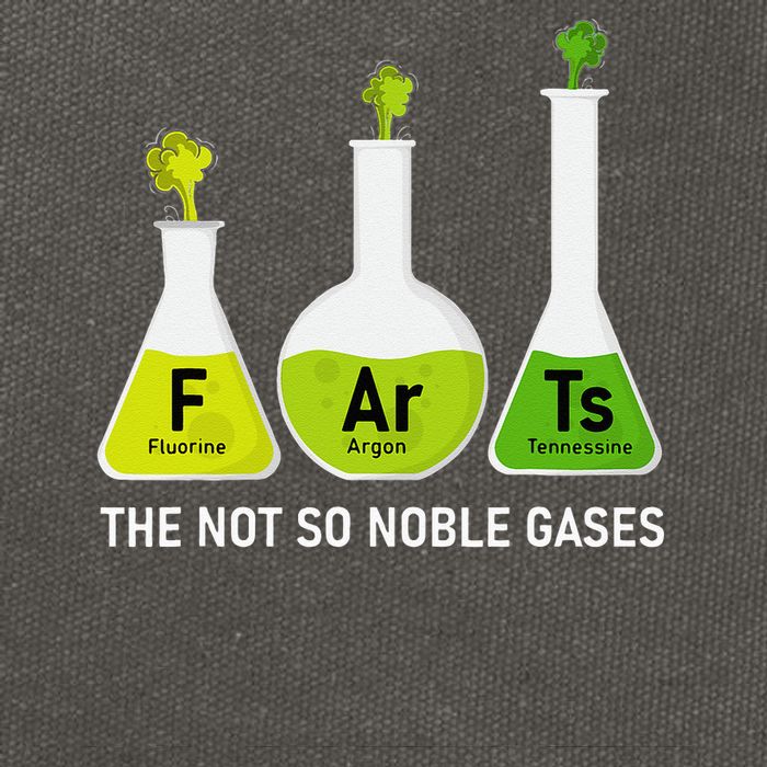 Farts The Not So Noble Gases Funny Chemistry Cotton Canvas Backpack