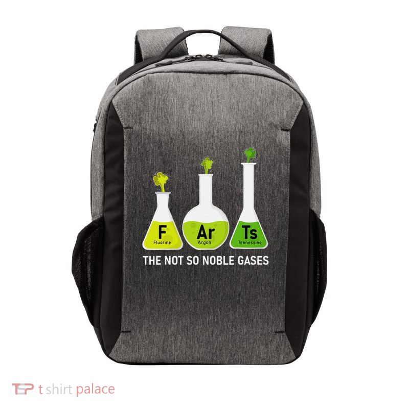 Farts The Not So Noble Gases Funny Chemistry Vector Backpack