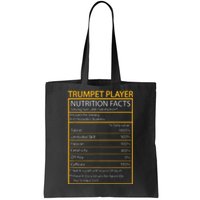 Funny Trumpet Nutrition Facts Cool Trumpet Player Men Women Tote Bag