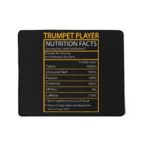 Funny Trumpet Nutrition Facts Cool Trumpet Player Men Women Mousepad