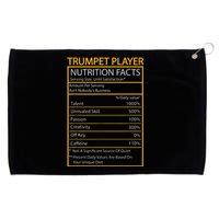 Funny Trumpet Nutrition Facts Cool Trumpet Player Men Women Grommeted Golf Towel