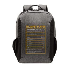 Funny Trumpet Nutrition Facts Cool Trumpet Player Men Women Vector Backpack