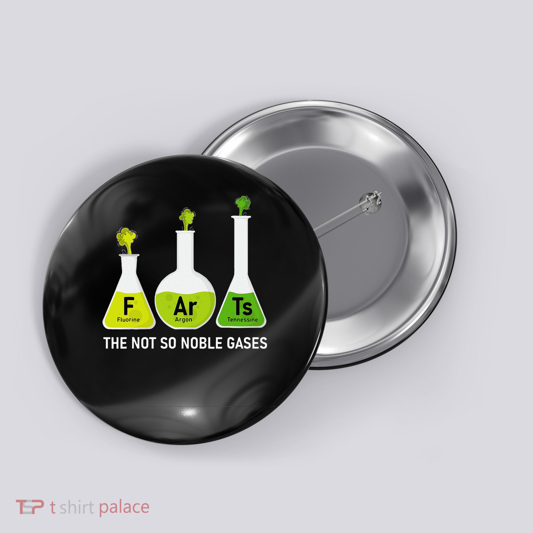 Farts The Not So Noble Gases Funny Chemistry Button