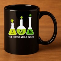 Farts The Not So Noble Gases Funny Chemistry 11oz C Handle Ceramic Mug