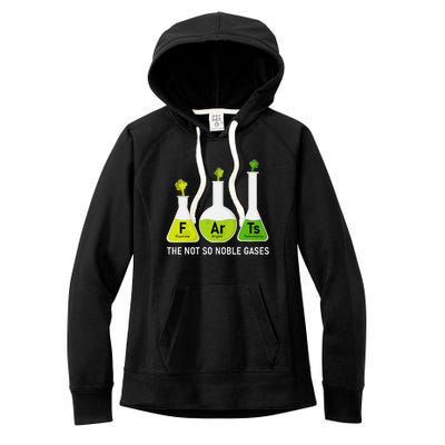 Farts The Not So Noble Gases Funny Chemistry Women's Fleece Hoodie