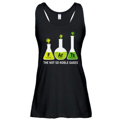Farts The Not So Noble Gases Funny Chemistry Ladies Essential Flowy Tank