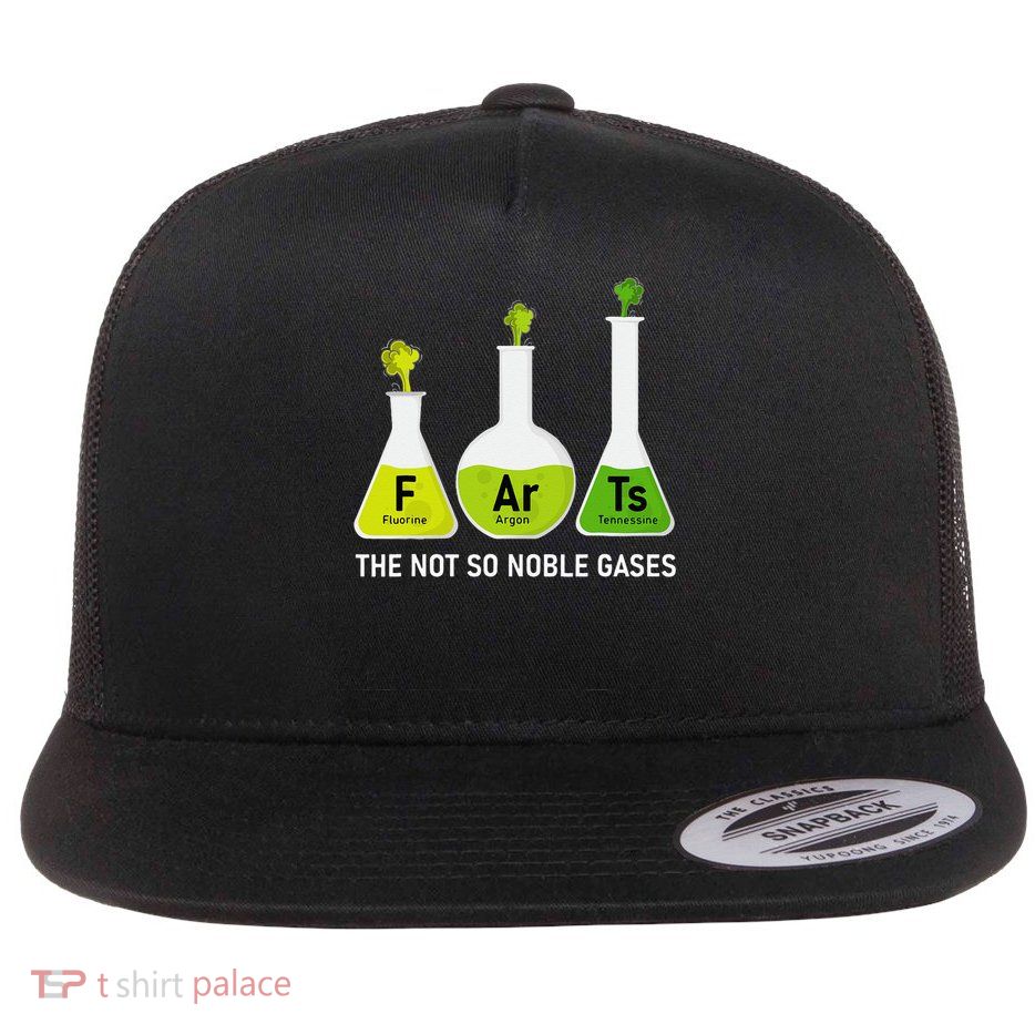 Farts The Not So Noble Gases Funny Chemistry Flatbill Hat
