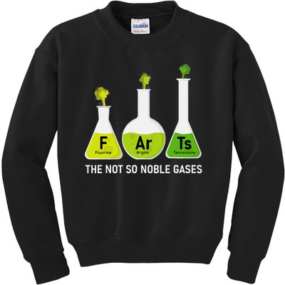 Farts The Not So Noble Gases Funny Chemistry Kids Sweatshirt