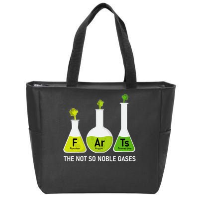 Farts The Not So Noble Gases Funny Chemistry Zip Tote Bag