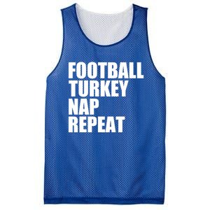 Football Turkey Nap Repeat Thanksgiving Gobble Family Lovers Gift Mesh Reversible Basketball Jersey Tank