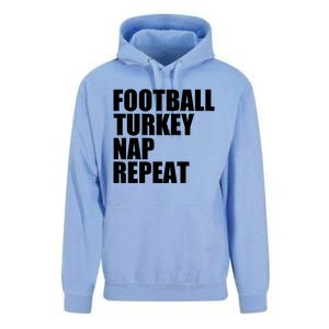 Football Turkey Nap Repeat Thanksgiving Gobble Family Lovers Gift Unisex Surf Hoodie