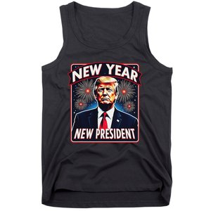 Funny Trump New Year Party 2025 Trump New Year New President Tank Top