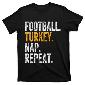 Football Turkey Nap Repeat T-Shirt