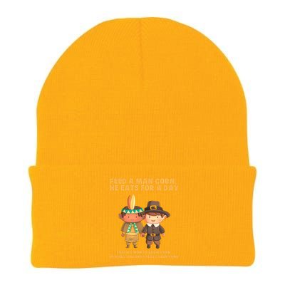 Funny Thanksgiving Native American Knit Cap Winter Beanie