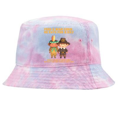 Funny Thanksgiving Native American Tie-Dyed Bucket Hat