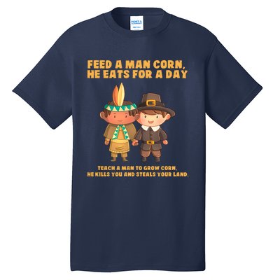 Funny Thanksgiving Native American Tall T-Shirt