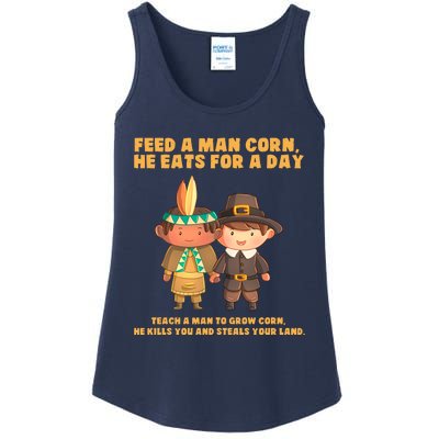 Funny Thanksgiving Native American Ladies Essential Tank