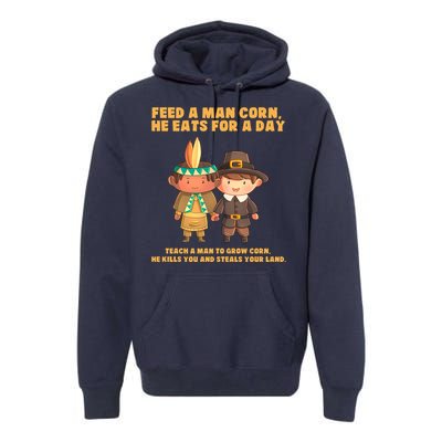 Funny Thanksgiving Native American Premium Hoodie