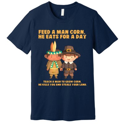 Funny Thanksgiving Native American Premium T-Shirt