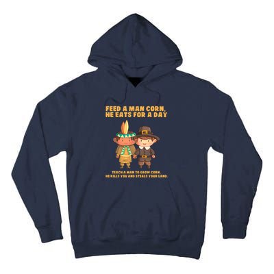 Funny Thanksgiving Native American Tall Hoodie