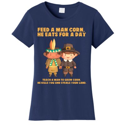 Funny Thanksgiving Native American Women's T-Shirt