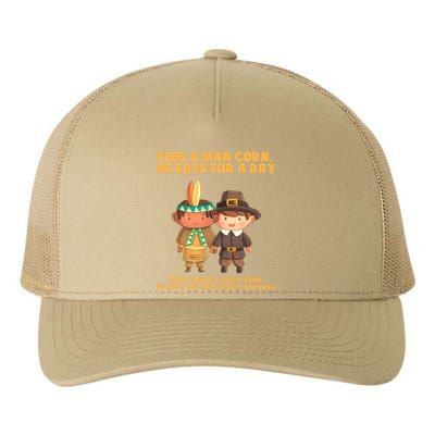 Funny Thanksgiving Native American Yupoong Adult 5-Panel Trucker Hat