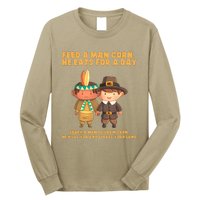 Funny Thanksgiving Native American Long Sleeve Shirt