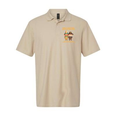 Funny Thanksgiving Native American Softstyle Adult Sport Polo