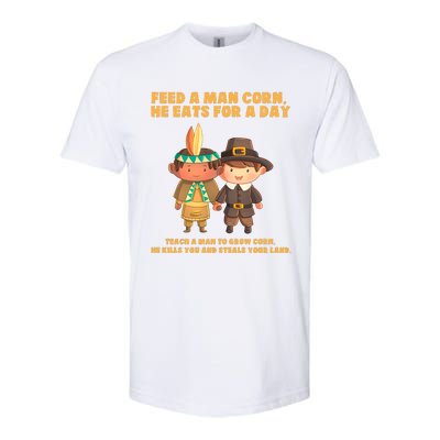 Funny Thanksgiving Native American Softstyle CVC T-Shirt